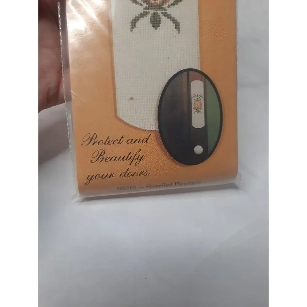 Fond Memories Counted Cross Stitch Door Shield Kit Stenciled Pineapple